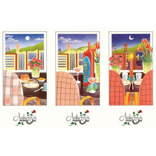 Ankenys Restaurant menu illustration and print design